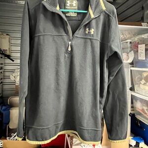 Under Armour Black Fleece Quarter-Zip with Gold Accent